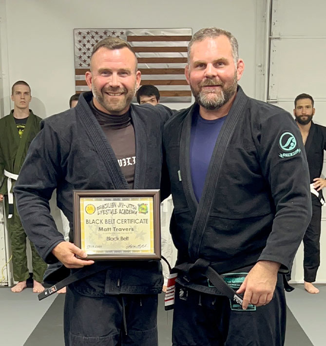Matt Travers BJJ black belt & coach
