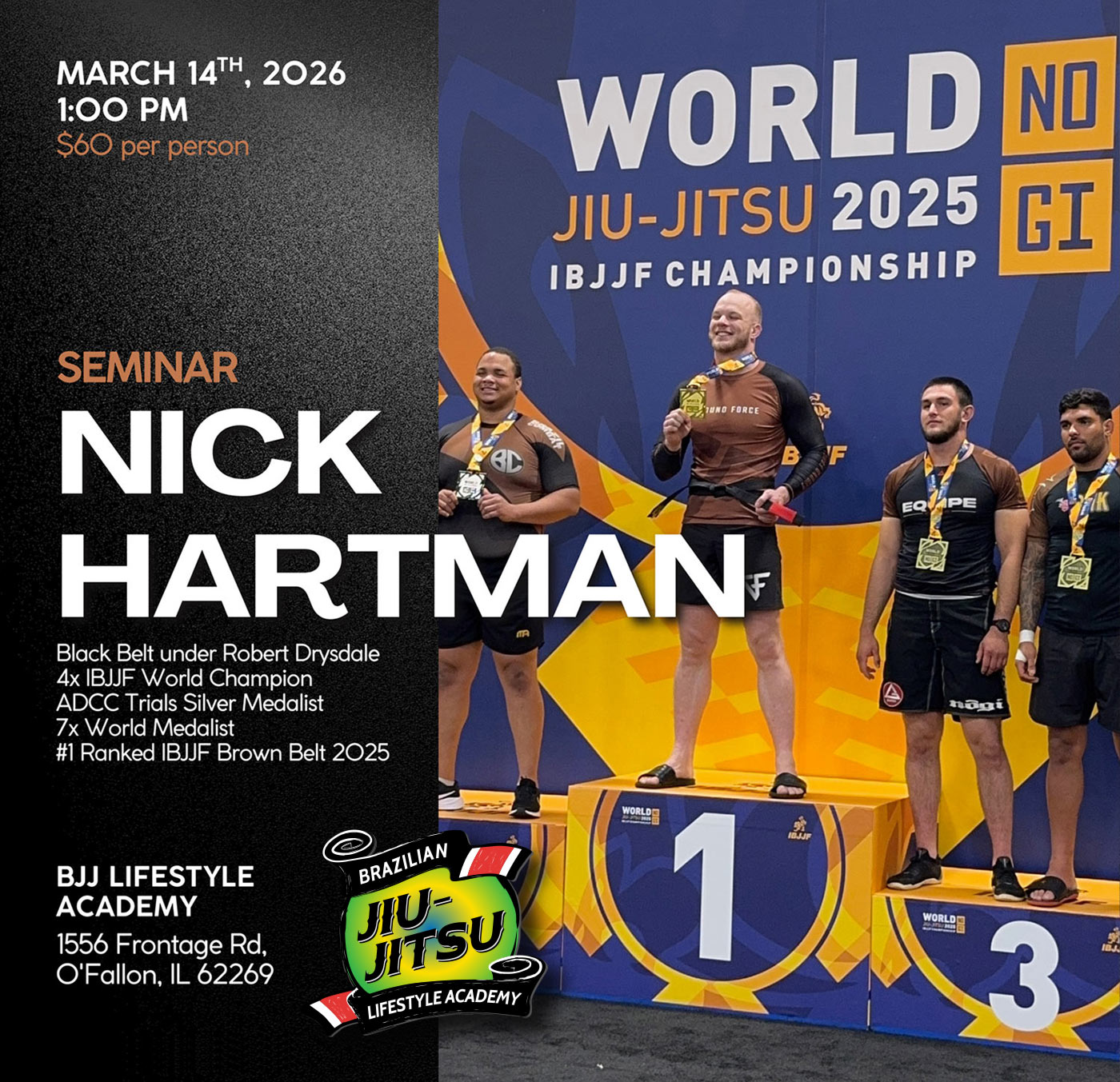 Nick Hartman SEMINAR | March, 14 2026 at 1PM - $60 Per Person